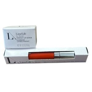 NIB LimeLife Perfect Lip Scrub and Candy Apple Enduring Lip Color bundle